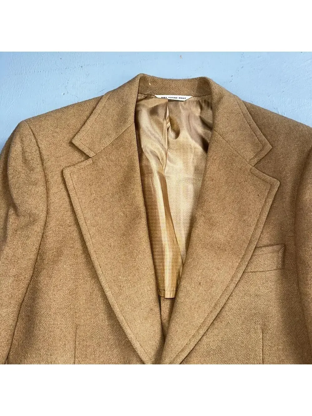 1970s Camel Hair Blazer Sport Coat Mens 38 Suit Jacket John Alexander VTG Union